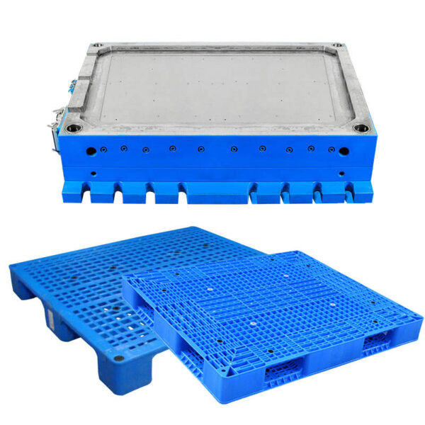 1.5t 10 Steel Rods Factory Made Plastic Injection Blow Mold Manufacturer For Plastic Pallet