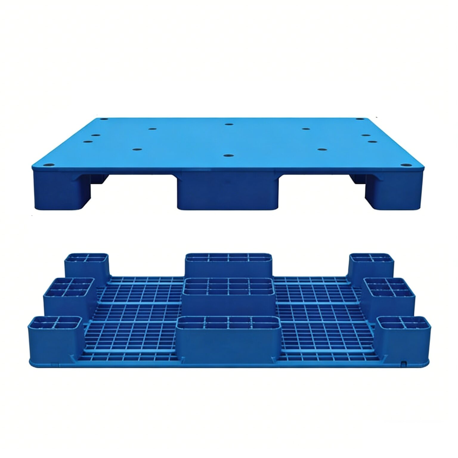 1200 × 1100 Hygienic Plastic Pallet – 9 Legs | Y1211PJA