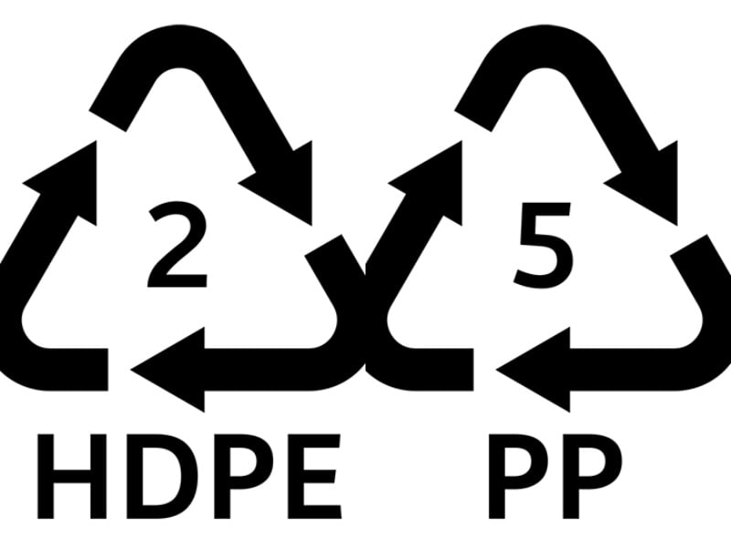 hdpe pp recycling symbol