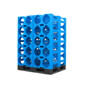 china 5 gallon water bottle rack 2 pocket modular 40 bottles (3)