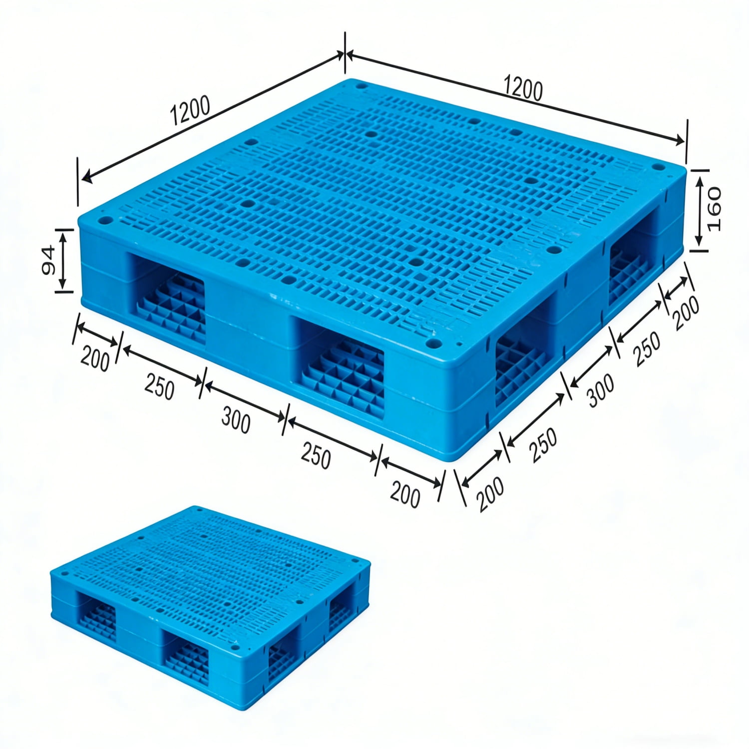 1200×1200 Heavy Duty Pallet – Reversible – Vented Deck | H1212WSF