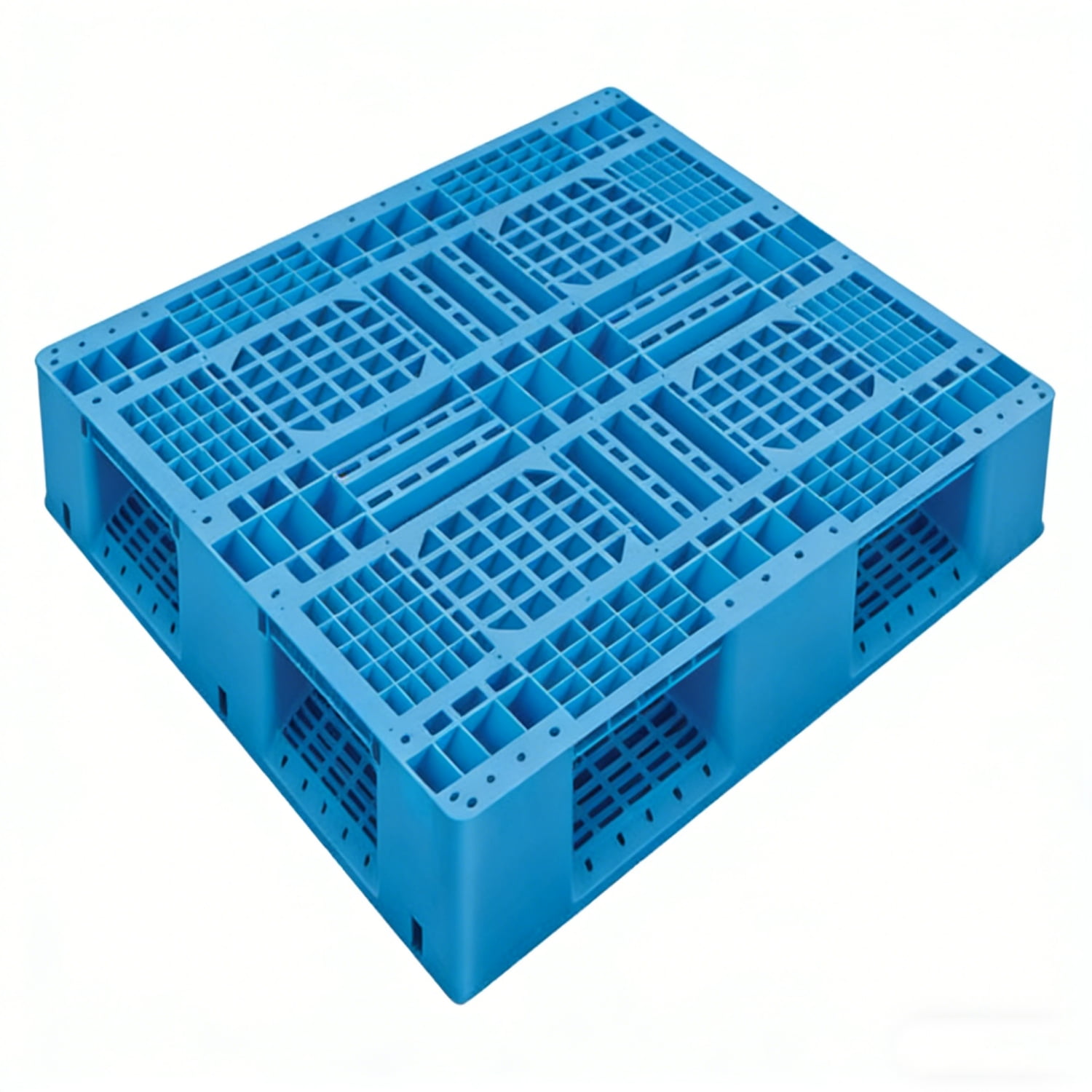 1300 × 1300 Medium Duty Plastic Pallets 6-Runner Vented Deck | Y1313WTA