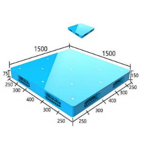 heavy duty reversible plastic pallet solid deck h1515psa