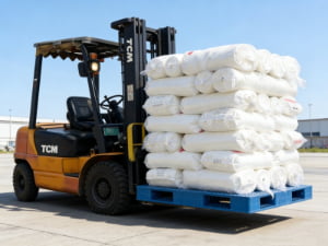 forklift for loading pallets