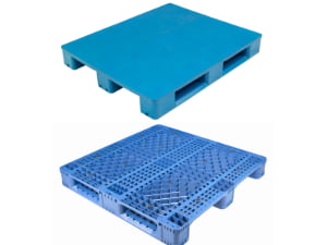 vented & solid plastic pallet