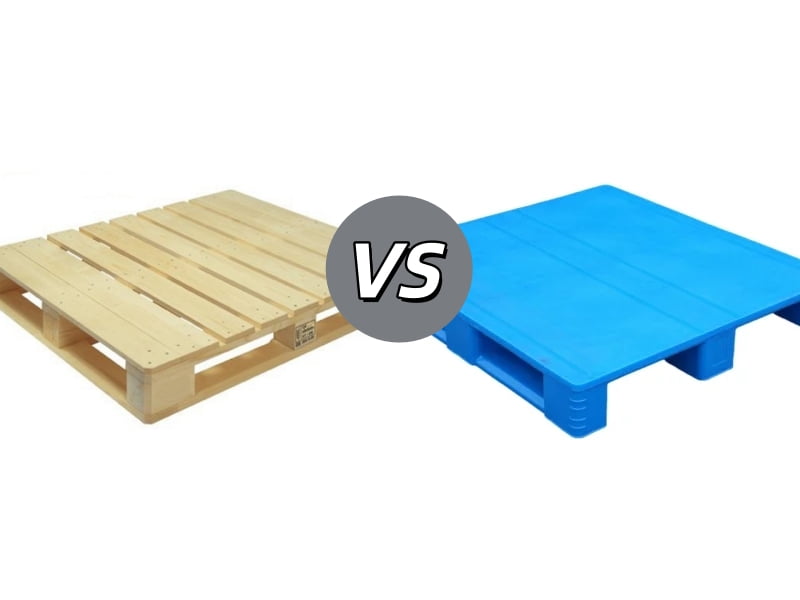 wood pallet and plastic pallets