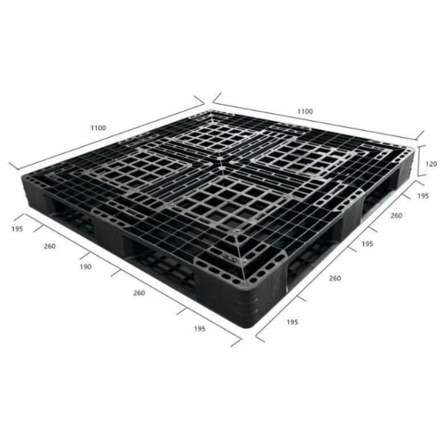 1100×1100 Export Pallet – 6-Runner – Recycled | 11111-120