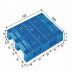 1500×1200 rackable plastic pallets​ – vented top – 3 runner y1512whd