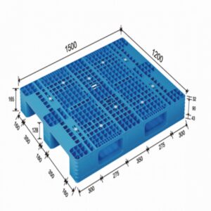 1500×1200 rackable plastic pallets​ – vented top – 3 runner y1512whd