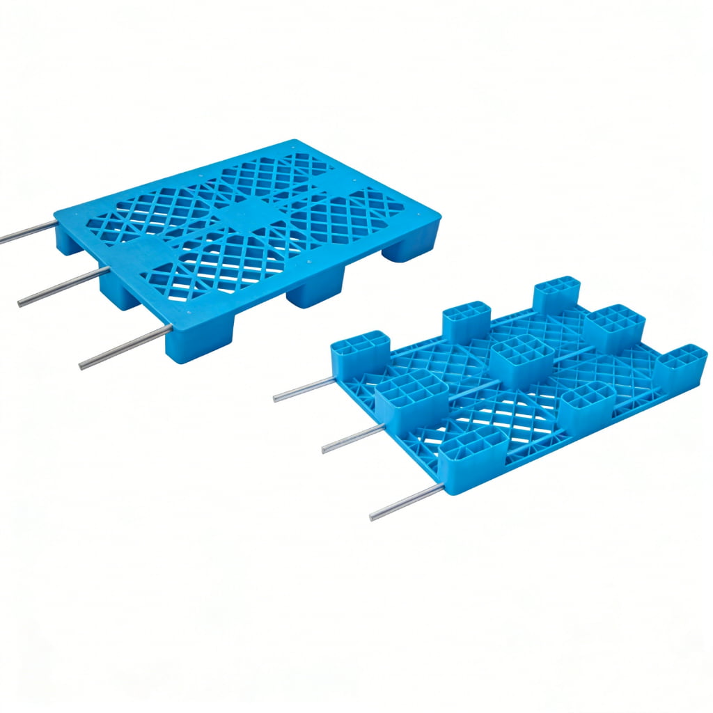 Damp Proof Plastic Pallet – Vented Deck – Half Euro | 8060