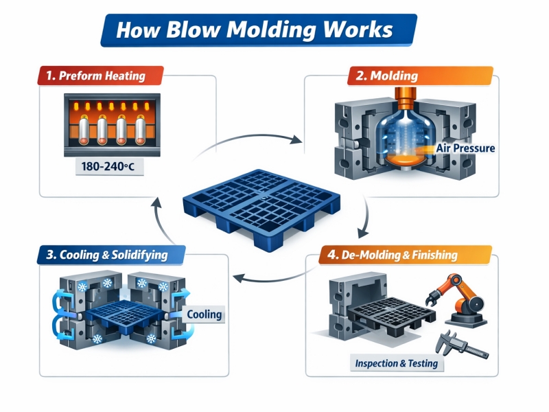 how does blow molding work