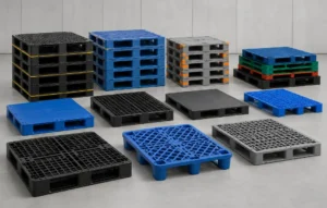 different types and sizes of finished plastic pallets