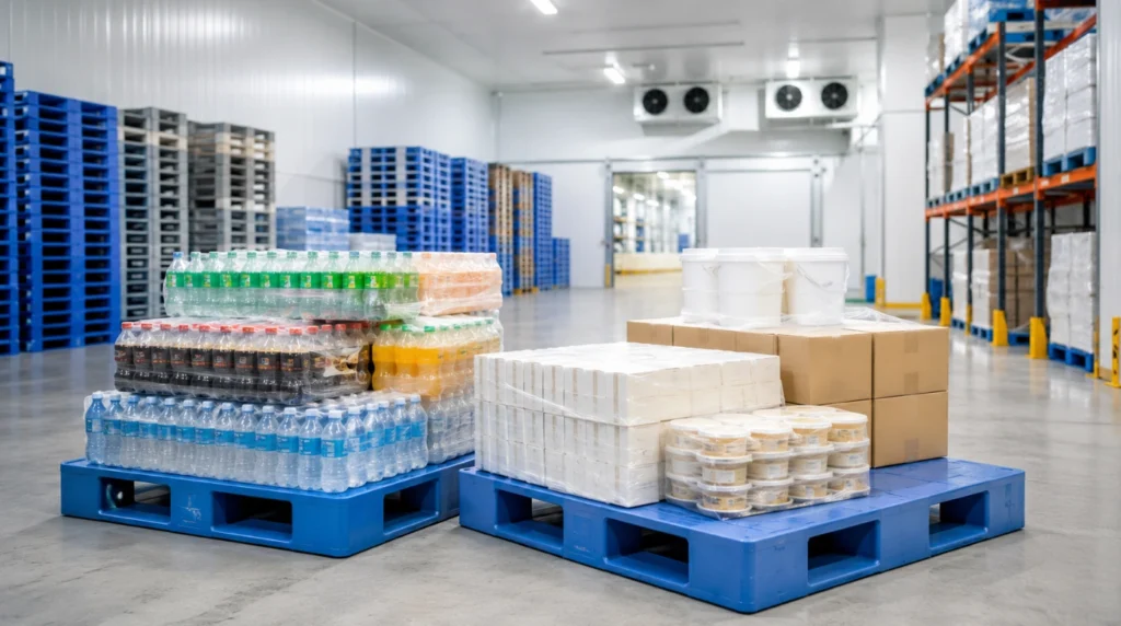 best plastic pallets for food and beverage storage
